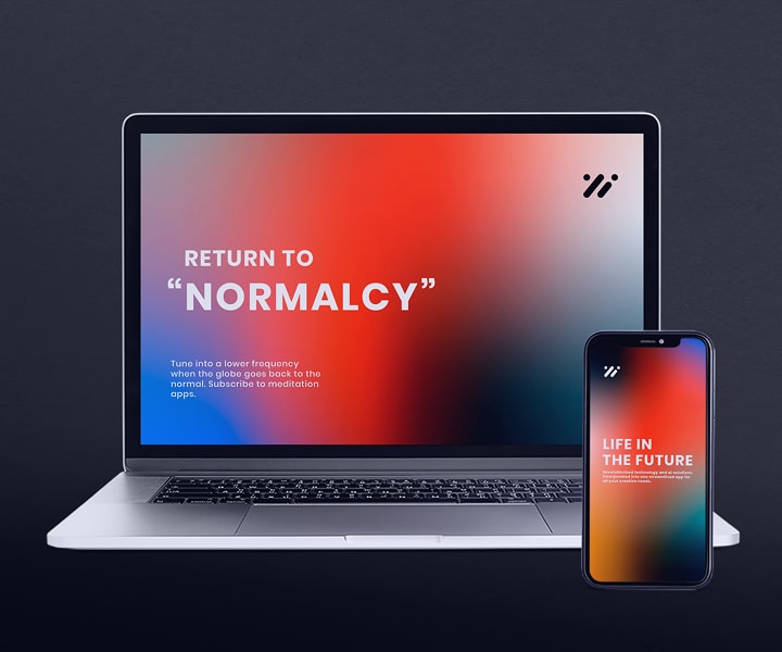 Meditation App on Laptop