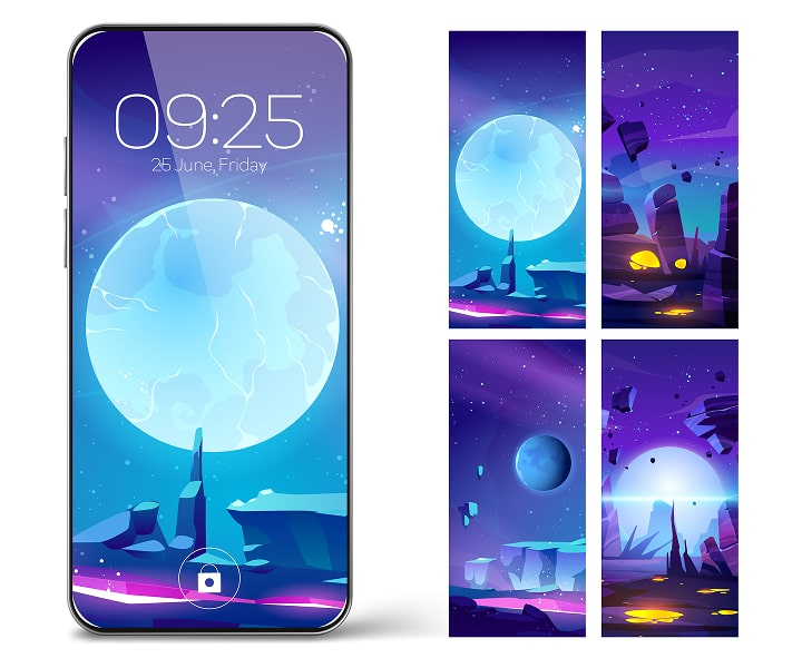 Screen Illustrations of night